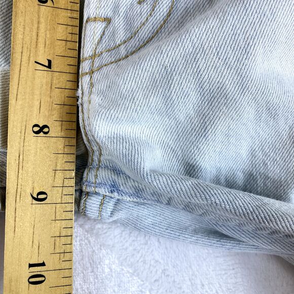 MOTHER Jeans Women Sz 26 Light Wash Distressed The Dropout Fray Get Blondie - Picture 16 of 16